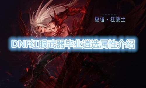 《DNF》红眼武器毕业遴选属性介绍