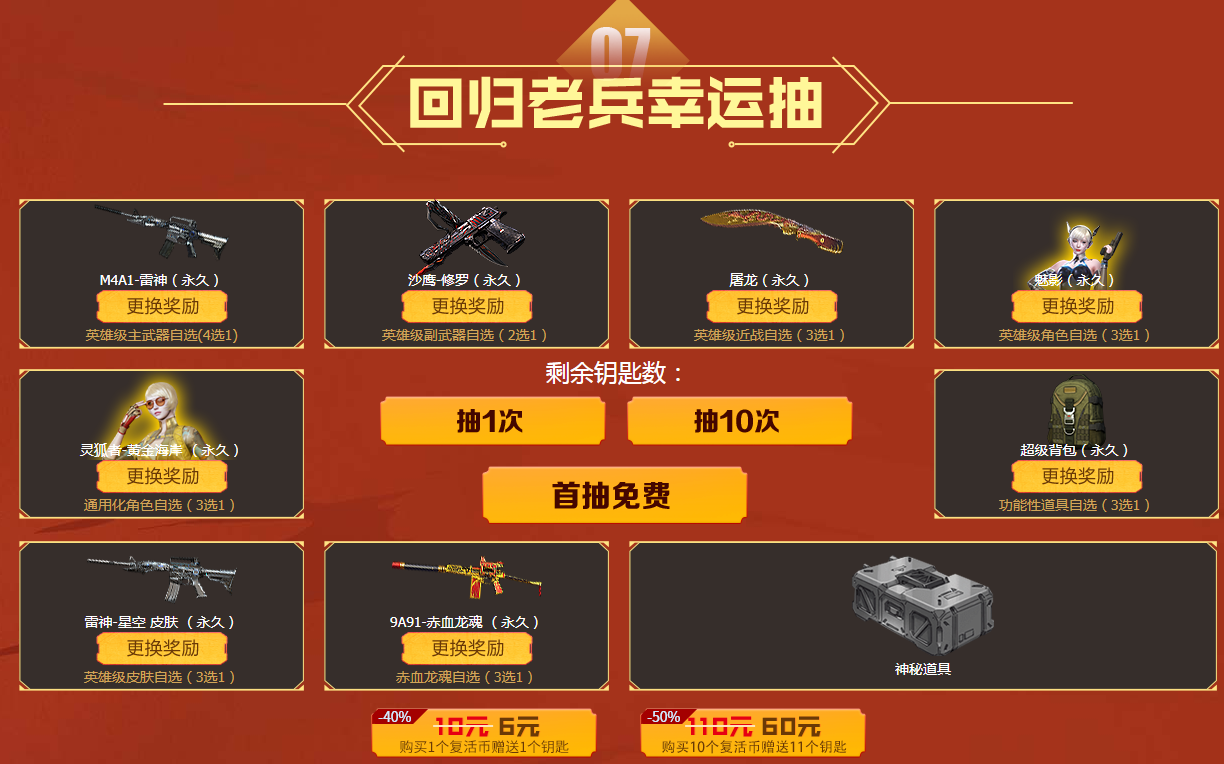 《CF》4月友情券活动介绍
