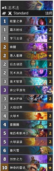 《炉石传说》暗月马戏团愚人法术法卡组推荐