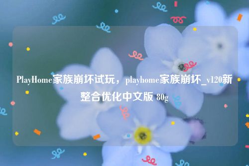 PlayHome家族崩坏试玩，playhome家族崩坏_v120新整合优化中文版 80g