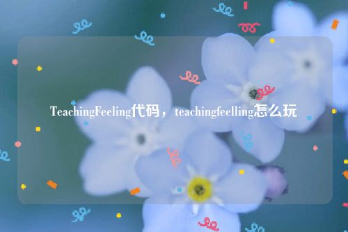 TeachingFeeling代码,teachingfeelling怎么玩